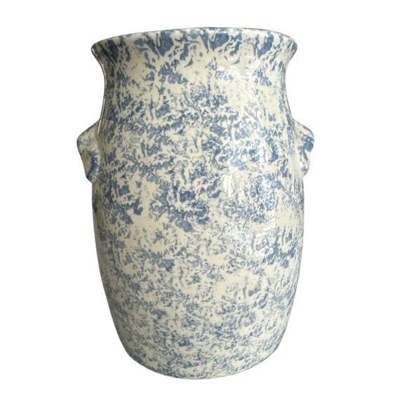 Molly Dallas Molly’s Cows Blue Spatterware 6” Jug - Picture 3 of 8